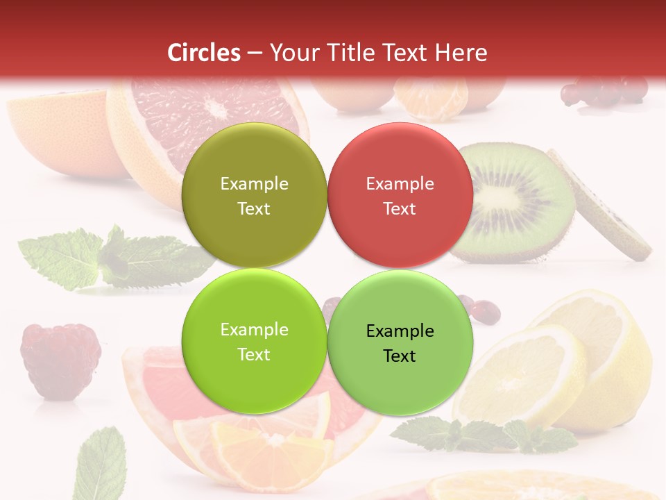 Garnet Aroma Fruit PowerPoint Template