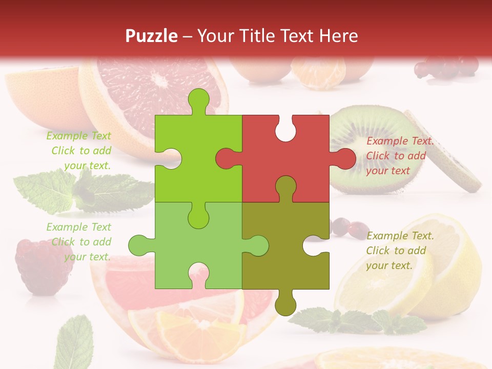 Garnet Aroma Fruit PowerPoint Template