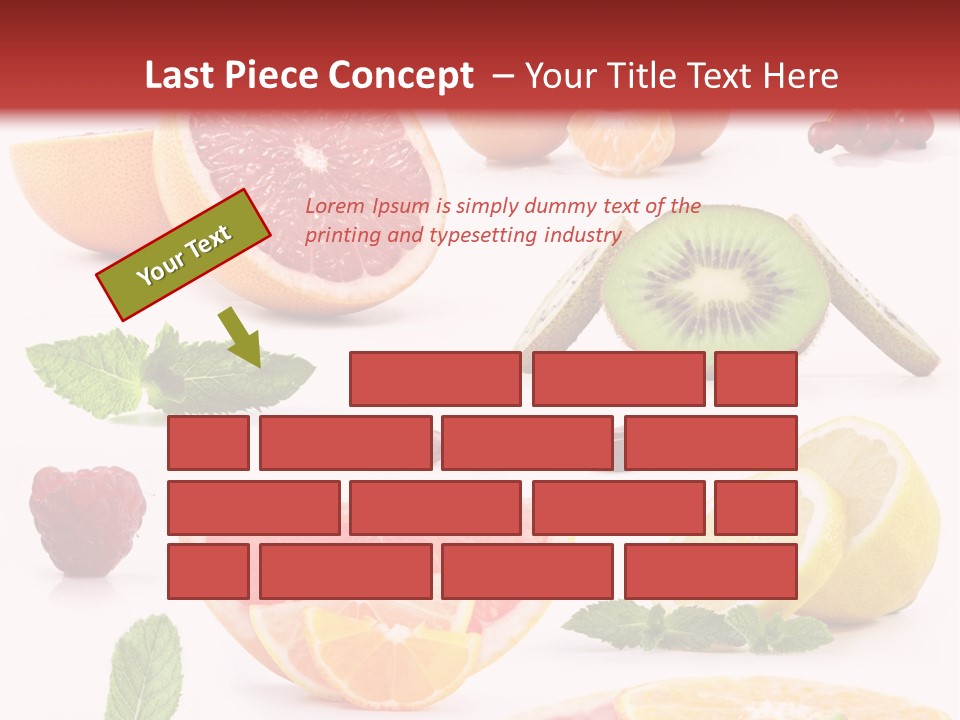 Garnet Aroma Fruit PowerPoint Template