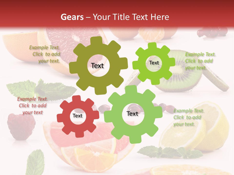 Garnet Aroma Fruit PowerPoint Template