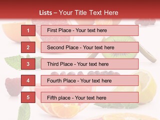 Garnet Aroma Fruit PowerPoint Template