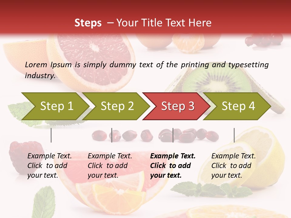 Garnet Aroma Fruit PowerPoint Template