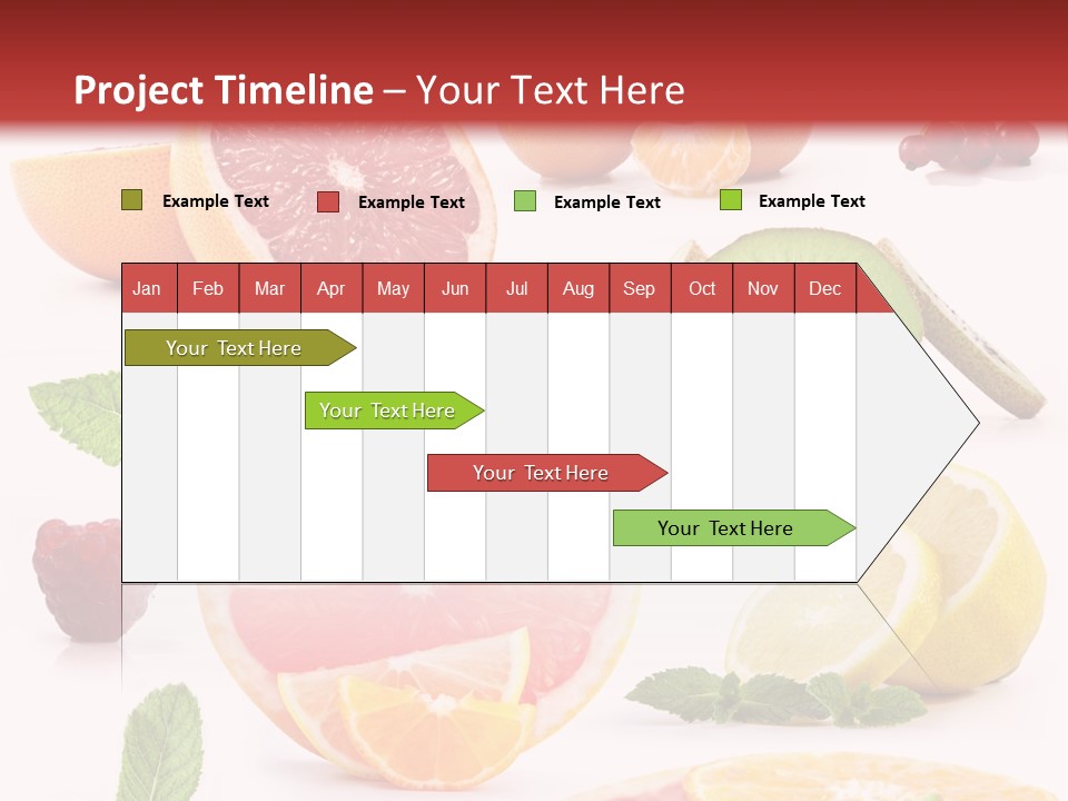 Garnet Aroma Fruit PowerPoint Template