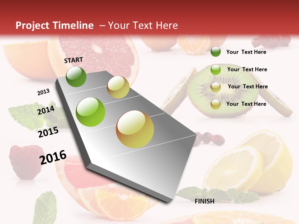Garnet Aroma Fruit PowerPoint Template
