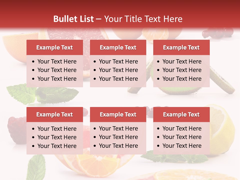 Garnet Aroma Fruit PowerPoint Template