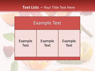 Garnet Aroma Fruit PowerPoint Template