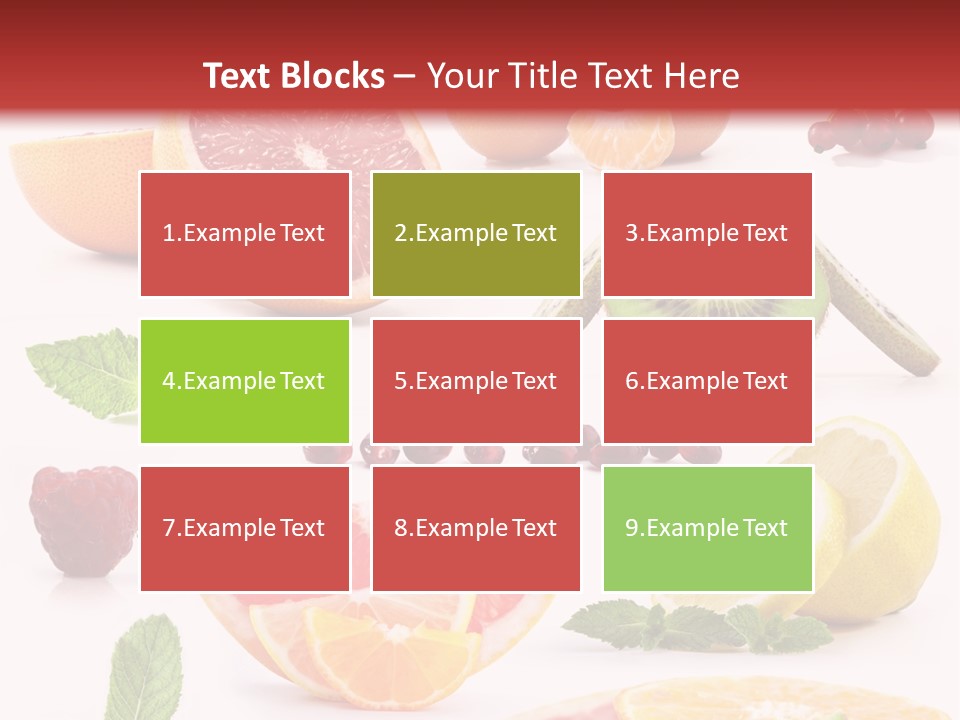 Garnet Aroma Fruit PowerPoint Template