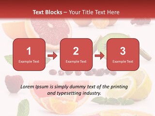 Garnet Aroma Fruit PowerPoint Template