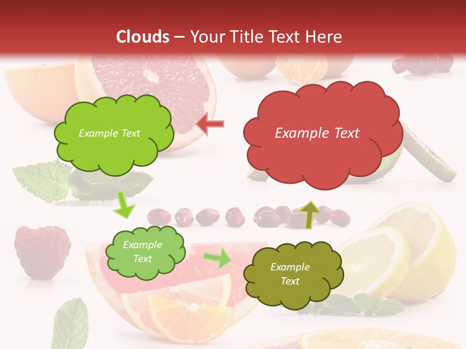 Garnet Aroma Fruit PowerPoint Template