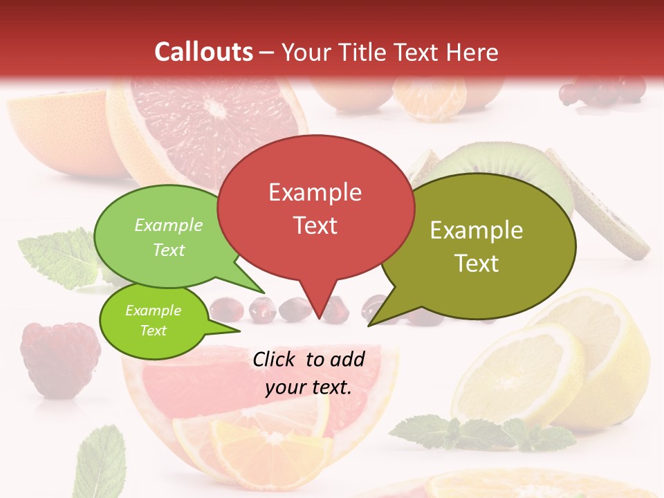 Garnet Aroma Fruit PowerPoint Template