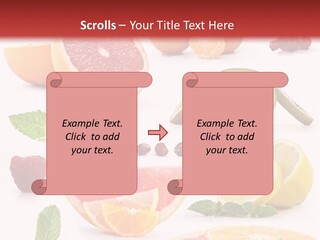 Garnet Aroma Fruit PowerPoint Template