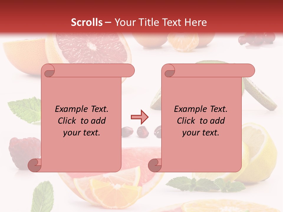 Garnet Aroma Fruit PowerPoint Template
