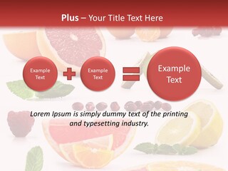 Garnet Aroma Fruit PowerPoint Template