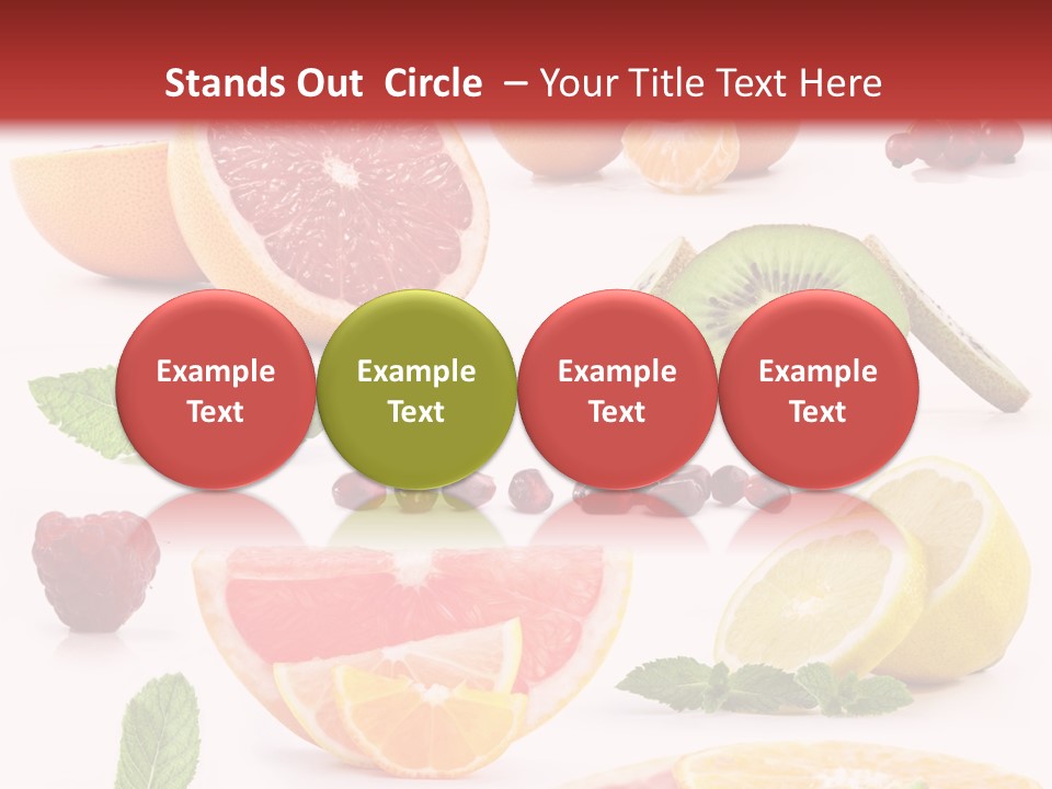 Garnet Aroma Fruit PowerPoint Template