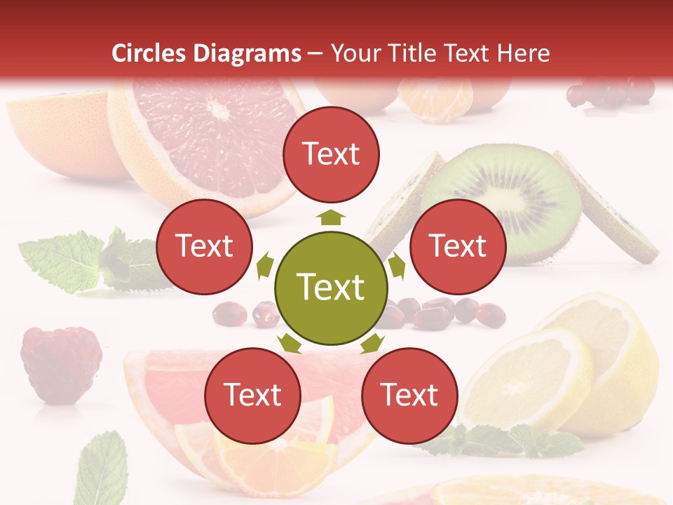 Garnet Aroma Fruit PowerPoint Template