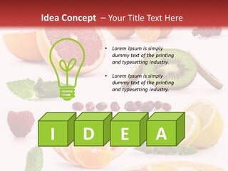 Garnet Aroma Fruit PowerPoint Template