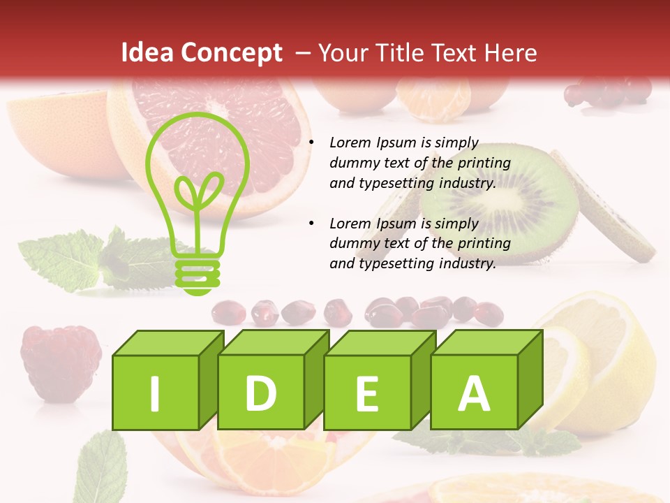 Garnet Aroma Fruit PowerPoint Template