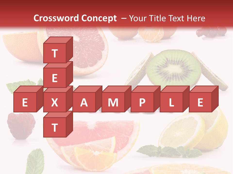 Garnet Aroma Fruit PowerPoint Template