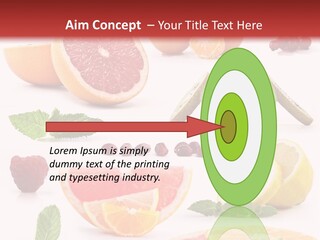 Garnet Aroma Fruit PowerPoint Template