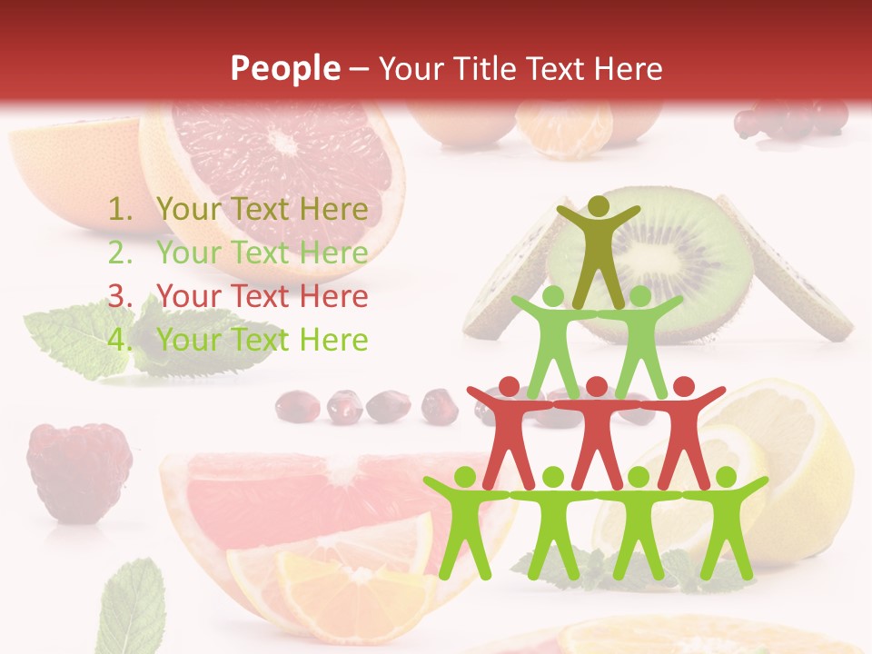 Garnet Aroma Fruit PowerPoint Template