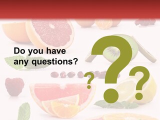 Garnet Aroma Fruit PowerPoint Template