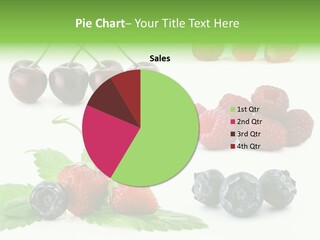 Sweet Cherries White Bilberry PowerPoint Template