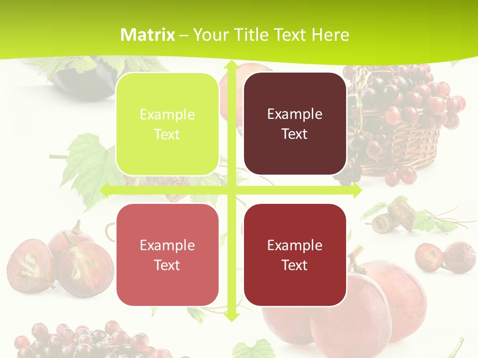 Dessert Winemaker Grape PowerPoint Template