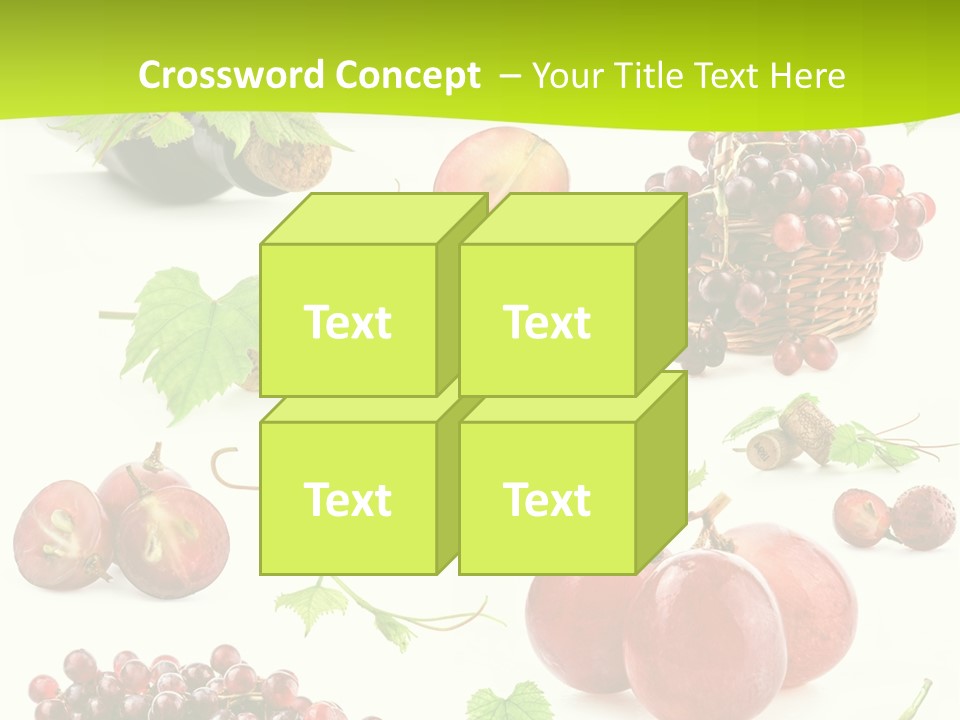 Dessert Winemaker Grape PowerPoint Template