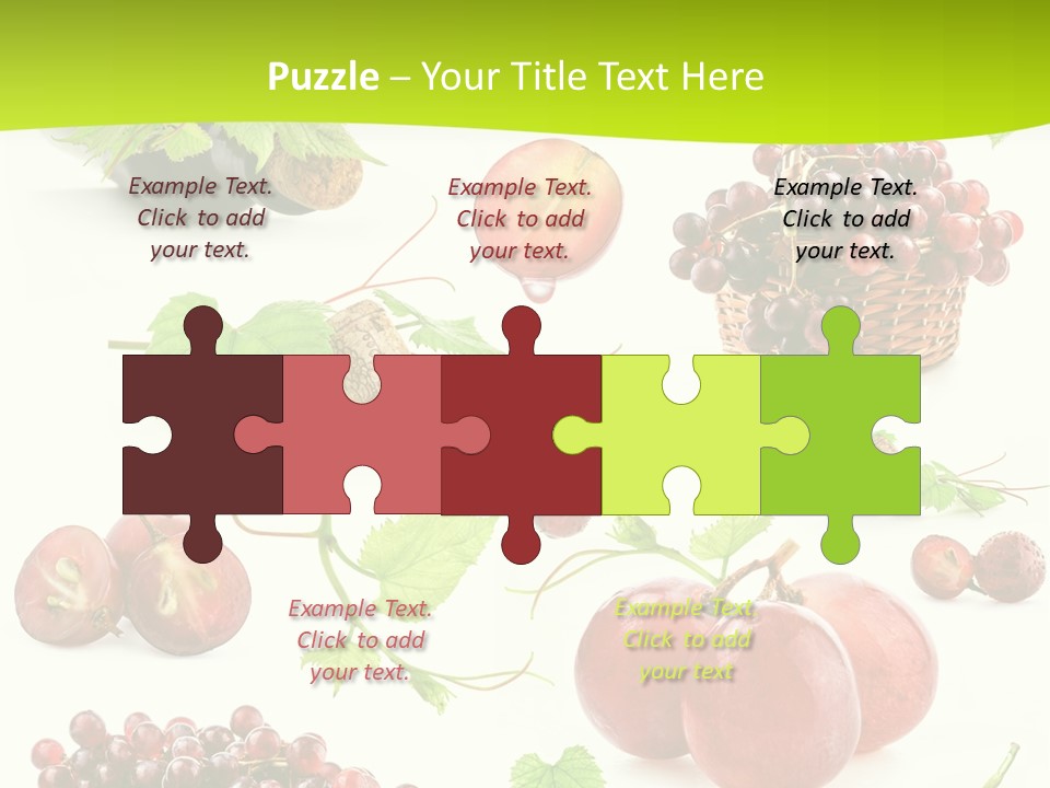 Dessert Winemaker Grape PowerPoint Template