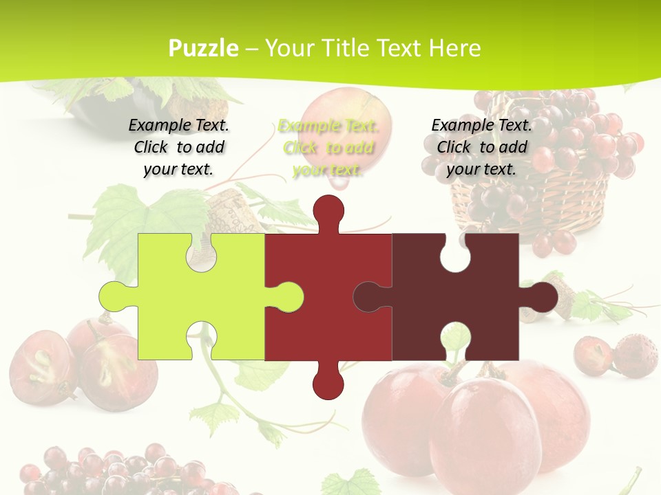 Dessert Winemaker Grape PowerPoint Template