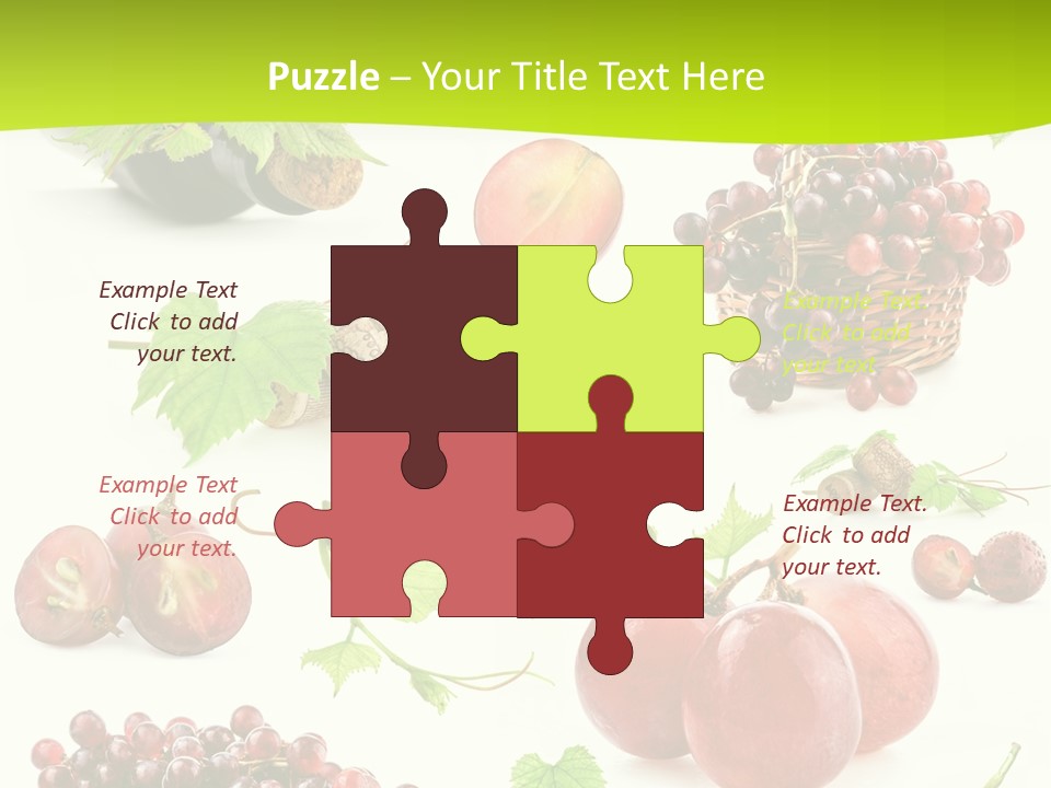 Dessert Winemaker Grape PowerPoint Template