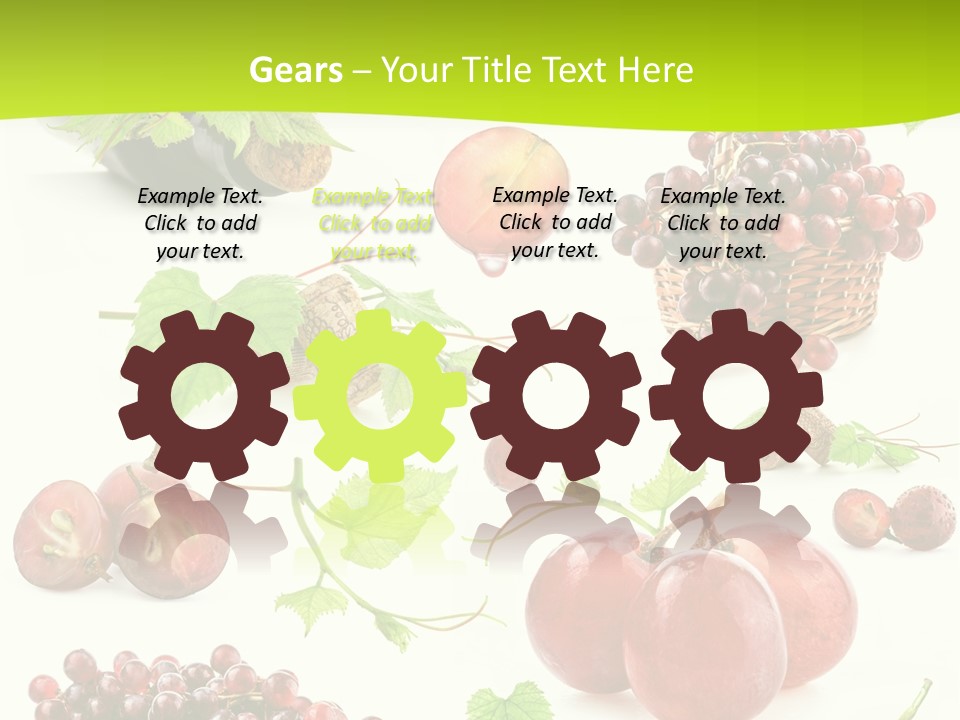 Dessert Winemaker Grape PowerPoint Template