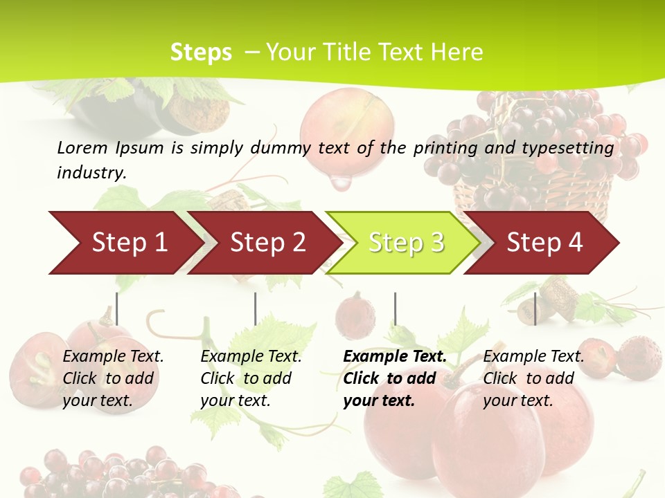 Dessert Winemaker Grape PowerPoint Template