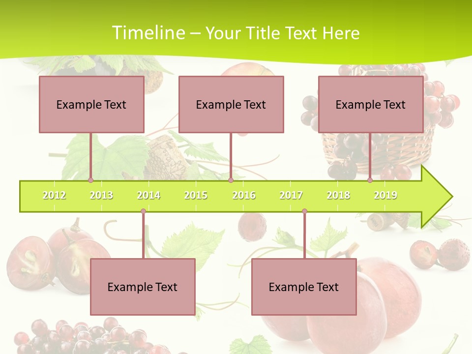 Dessert Winemaker Grape PowerPoint Template