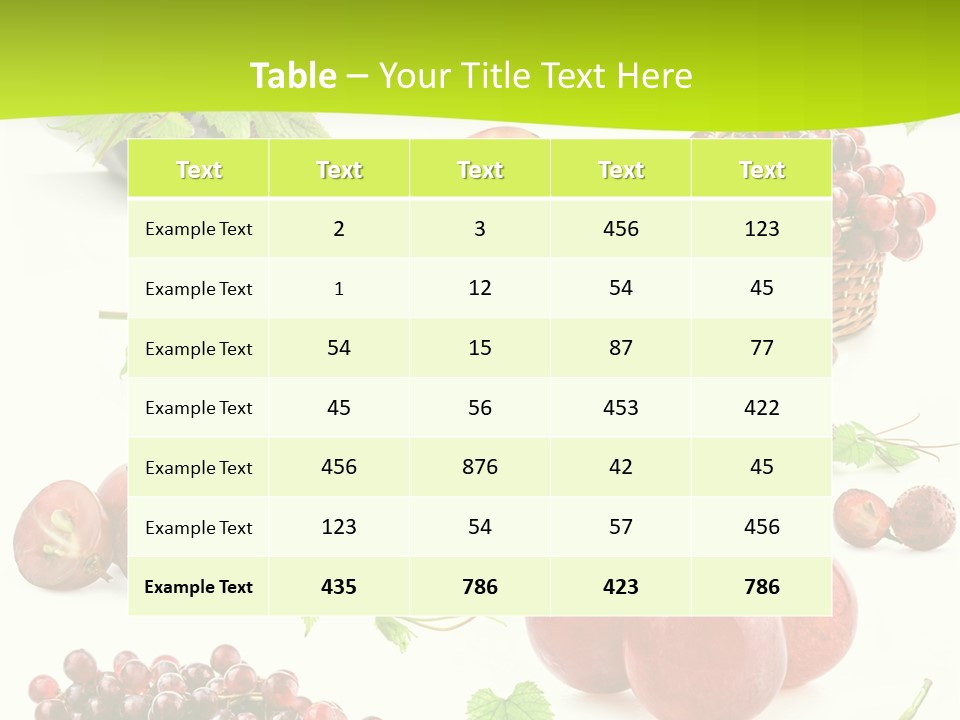 Dessert Winemaker Grape PowerPoint Template