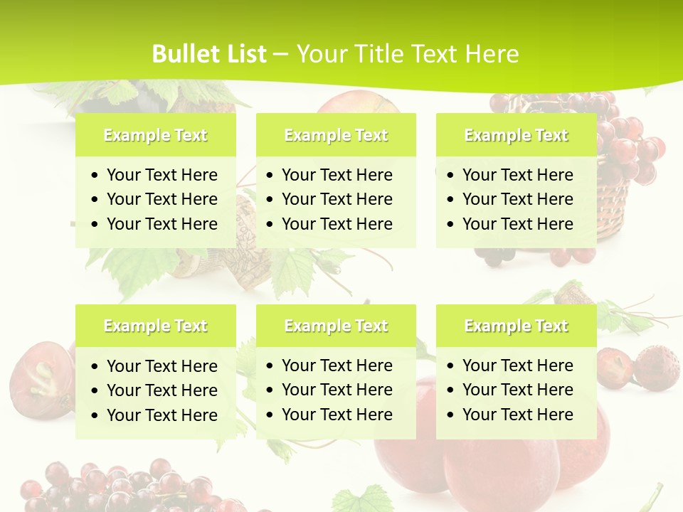 Dessert Winemaker Grape PowerPoint Template