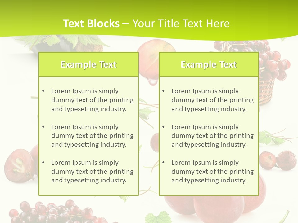 Dessert Winemaker Grape PowerPoint Template