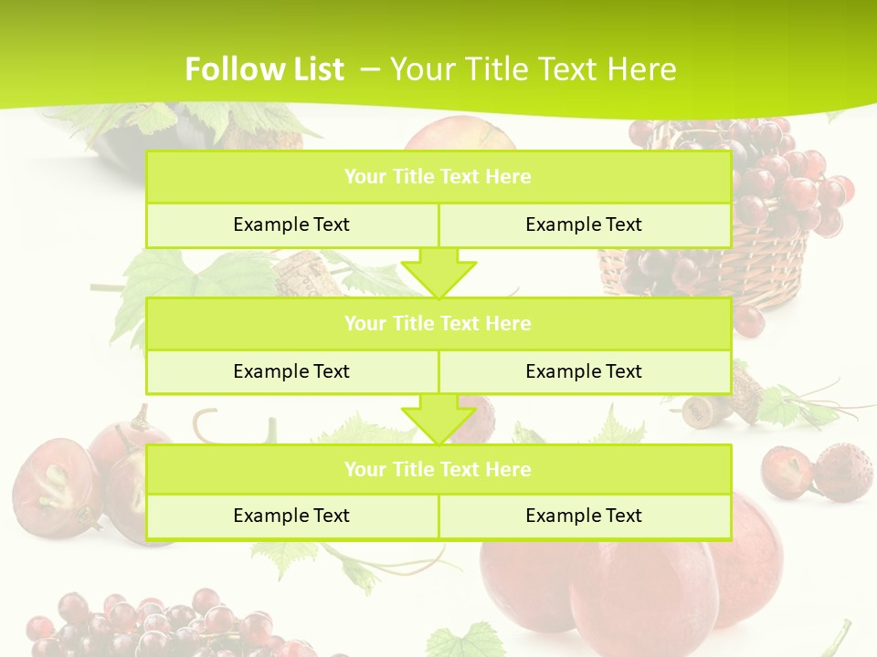 Dessert Winemaker Grape PowerPoint Template