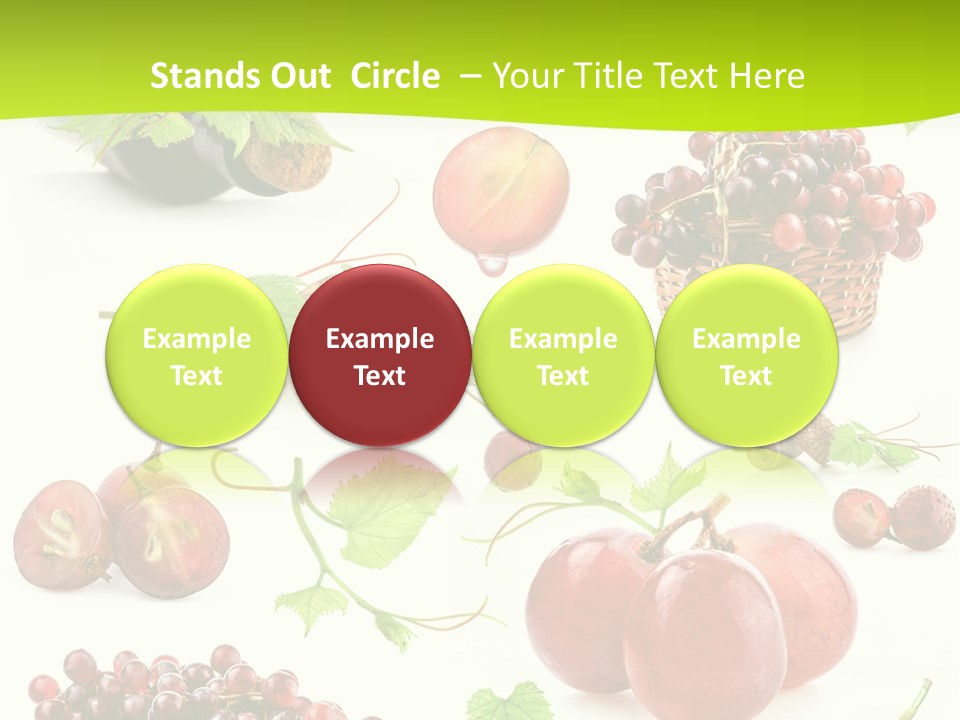 Dessert Winemaker Grape PowerPoint Template