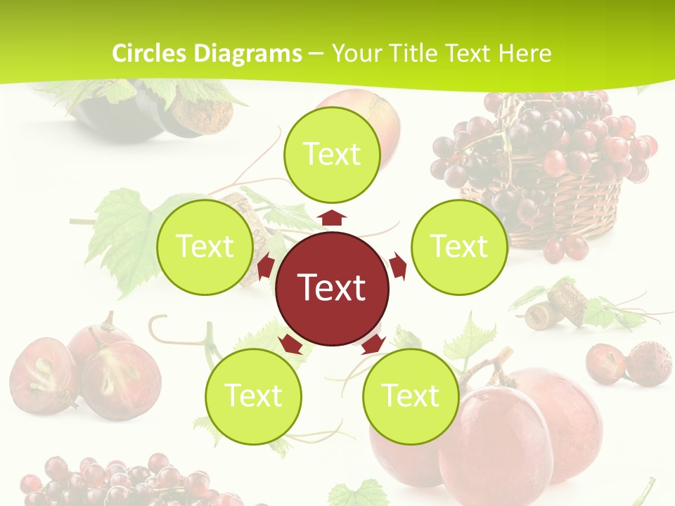 Dessert Winemaker Grape PowerPoint Template