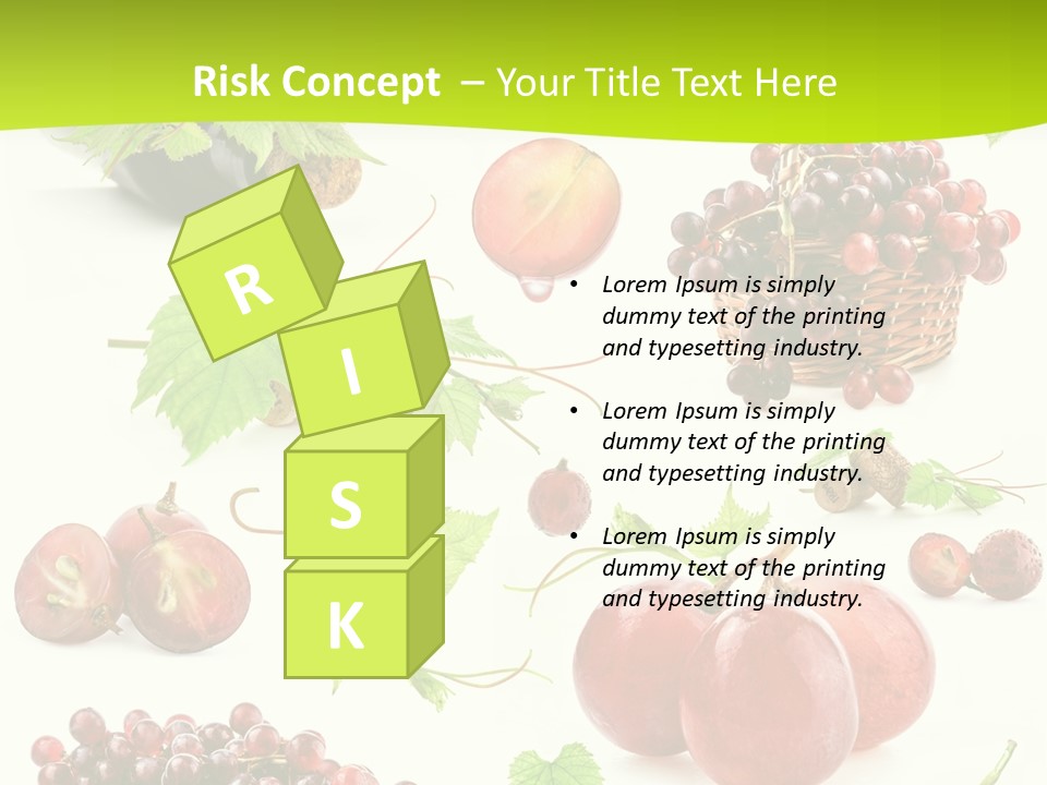 Dessert Winemaker Grape PowerPoint Template