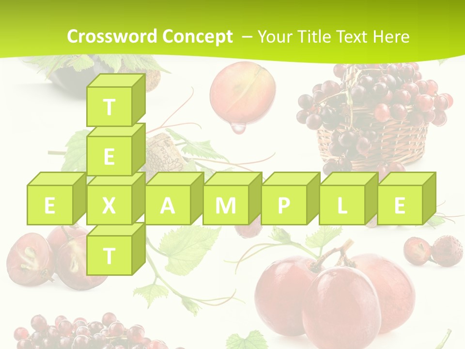 Dessert Winemaker Grape PowerPoint Template