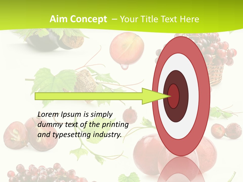 Dessert Winemaker Grape PowerPoint Template