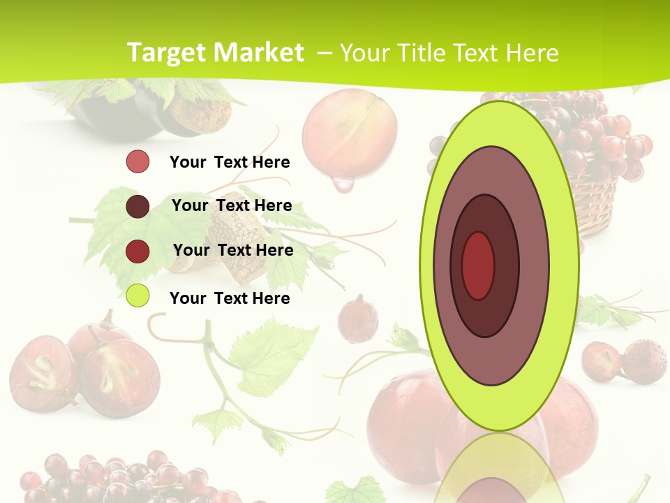 Dessert Winemaker Grape PowerPoint Template