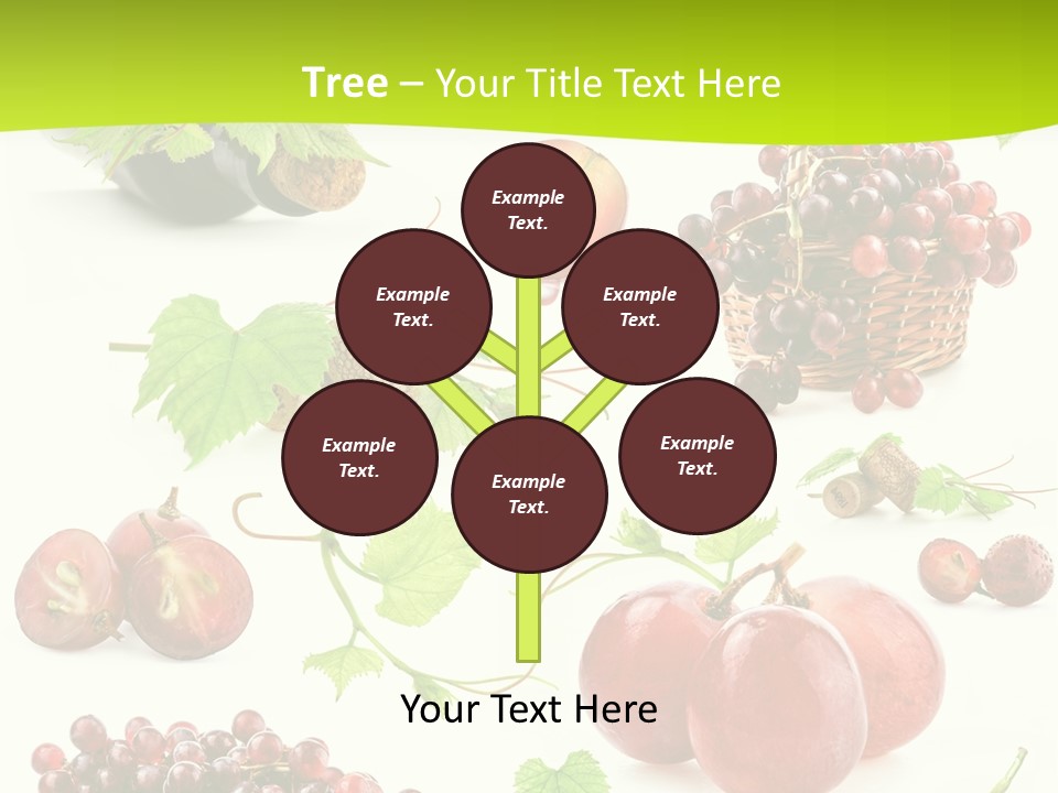 Dessert Winemaker Grape PowerPoint Template