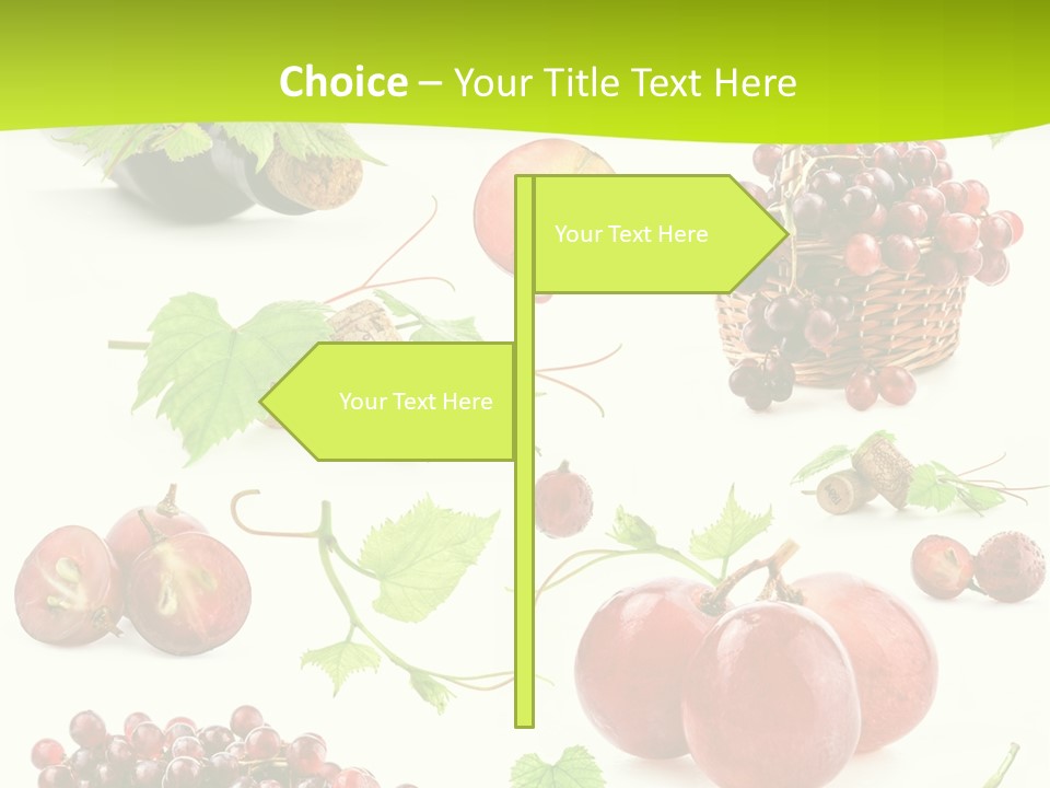 Dessert Winemaker Grape PowerPoint Template