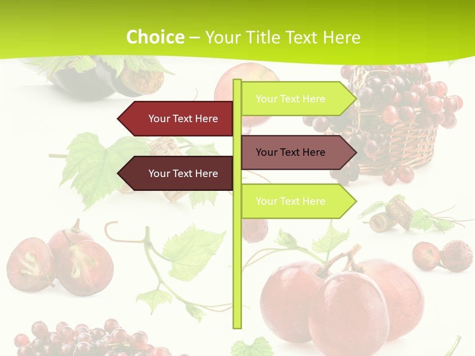 Dessert Winemaker Grape PowerPoint Template