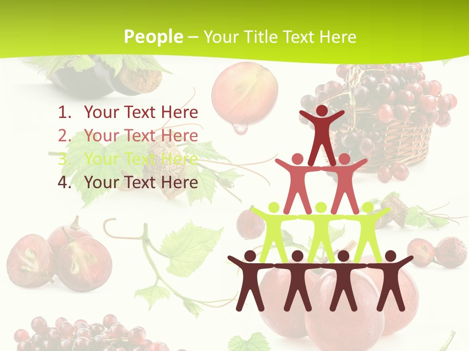 Dessert Winemaker Grape PowerPoint Template