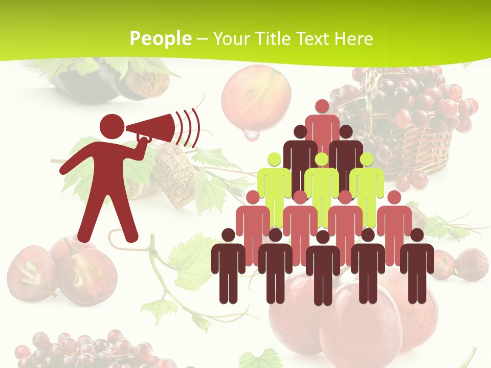 Dessert Winemaker Grape PowerPoint Template