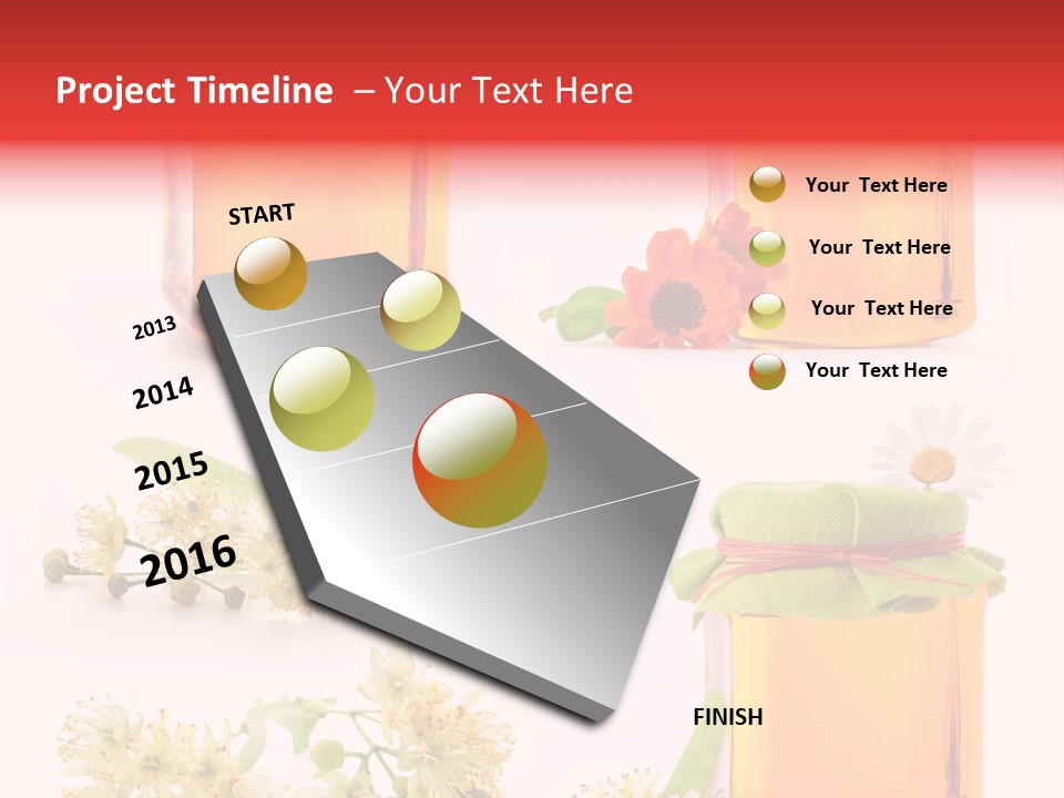 Curative Food Golden PowerPoint Template
